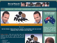 Tablet Screenshot of dermmatch.com.au